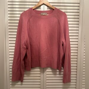 Everlane Cashmere Crew in Dusty Pink